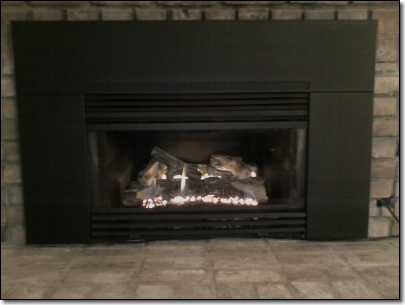 Properly Installed and Safe Gas Insert